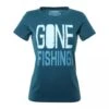 Loop Womens Gone Fishing -Beste Fiskebutikk 62365 WOMENS GONE FISHING T SHIRT DARK SLATE 1
