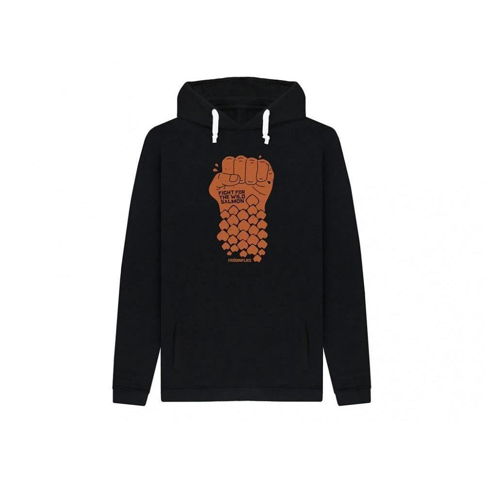 Frödinflies Black Wild Salmon Hoodie 3 Frödinflies Black Wild Salmon Hoodie