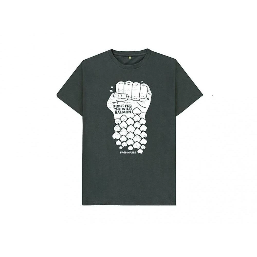 Frödinflies Organic Dark Grey Wild Salmon Tee 3 Frödinflies Organic Dark Grey Wild Salmon Tee