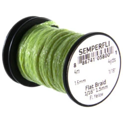Semperfli Flat Braids -Beste Fiskebutikk fl yellow 5d9ec67f 0f2f 4498 98ee c9a8290163a3