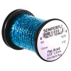 Semperfli Flat Braids -Beste Fiskebutikk holo glacier blue